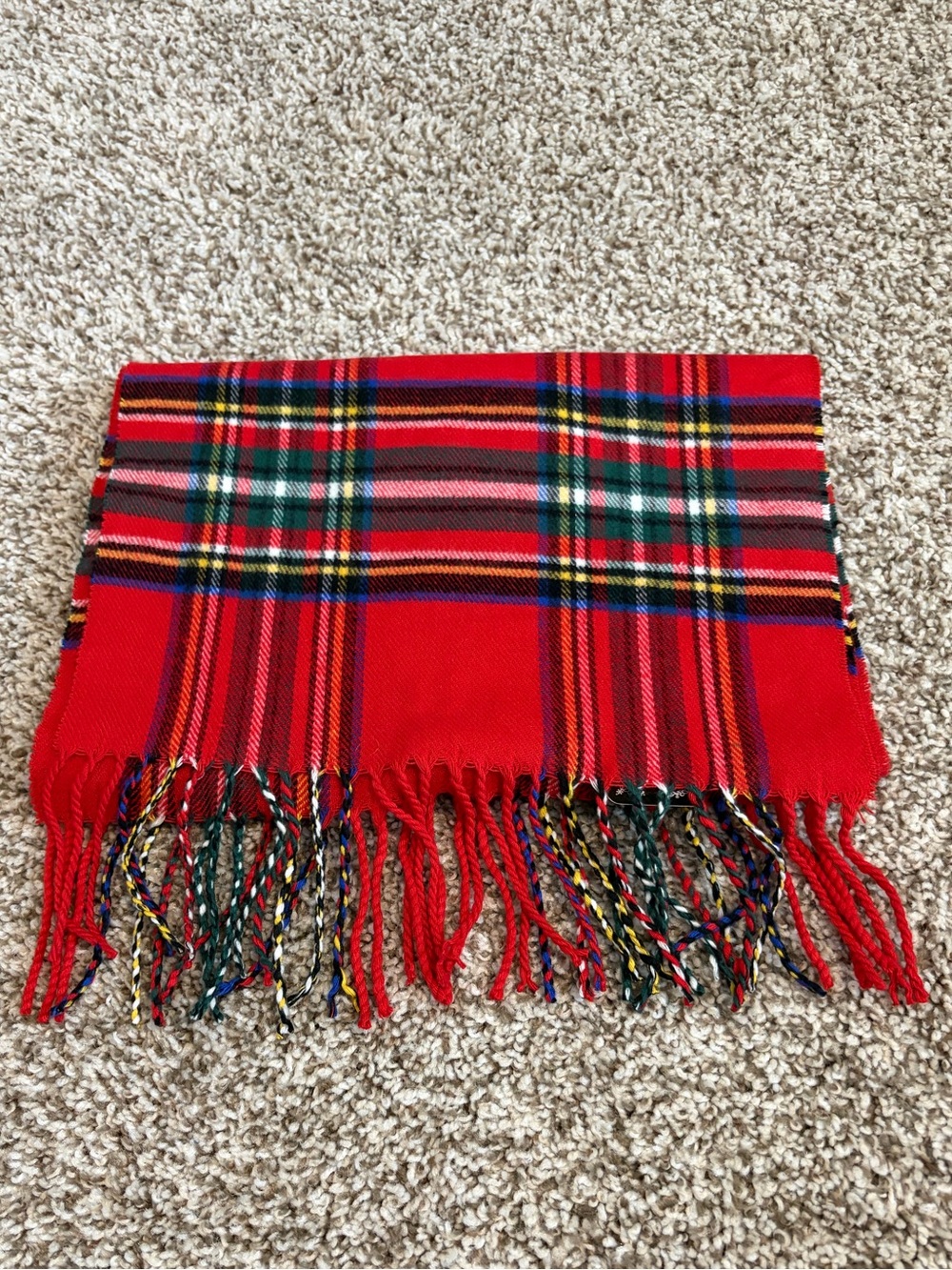 Plaid Cashmere-like Scarf NWT